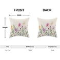 thumbnail image 3 of Spring Pillow Covers 16 X 16 Inch Set of 2, Farmhouse Flower Plant Throw Pillow Covers Outdoor Spring Rustic Decorative Cushion Case for Couch Home Sofa Living Room, 3 of 6