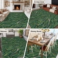 thumbnail image 5 of Area Rug for Living Room, Green Leaves Non-Slip Indoor Ex Large Carpet for Bedroom/Dining Room, Spring Watercolor Ethnic Botanical Geometric Washable Low-Profile Floor Runner Rugs - 8 x 10 Ft, 5 of 8