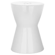 Safavieh Liana Hourglass Indoor/Outdoor Garden Patio Stool, White