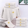 thumbnail image 3 of Face Towel 74 cm x 34 cm Cotton 32-Strand Embroidered Weather Design Unisex Thick Soft Absorbent Towel, 3 of 6