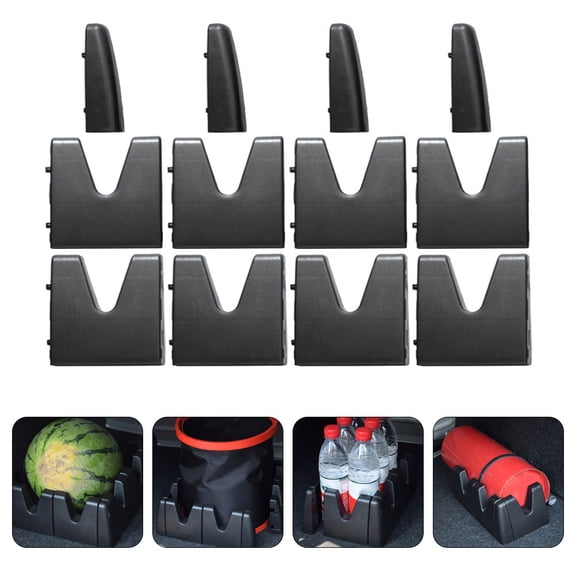 Toyvian 2-Pack Car and SUV Trunk Organizer with Adjustable Dividers for Efficient Cargo Storage and Vehicle Organization