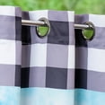thumbnail image 3 of Evergreen Suede Outdoor Curtain Set of 2, Gerbera Daisy,  52 x 84", 3 of 3