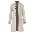 thumbnail image 1 of Chaqueta H&ZY Steampunk Vintage Gothic White para hombre, 1 of 5