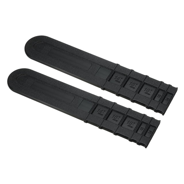 Unique Bargains 20" Chainsaw Chain Bar Protective Cover, Plastic Scabbard Guard, Tools Plate Protect Anti Scratch, Black 2Pcs