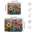 thumbnail image 5 of Yayeee Dish Drying Mat for Kitchen Counter Ultra Absorbent Easy Clean Pad 18x16", Orange Colorful Flowers, 5 of 7