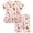 Classic Pets Pink, variant on Disney Winnie the Pooh Baby Girls' Ribbed Peplum Tee and Shorts Set Pale Yellow Daisy