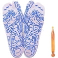 thumbnail image 1 of Chaussettes et Outils de Réflexologie, Chaussettes de Réflexologie avec Outils de Massage pour Femmes, Ensemble de Chaussettes d'Acupression pour Pieds à la Maison, Outil de Massage à Points de Déclenchement (Hommes), 1 of 7