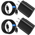 thumbnail image 1 of pannbo USB C Android Charger Fast Charging Super Fast Phone Chargers 10FT 6.6FT Type Cable with 25W USBC Wall Block for Samsung Galaxy S26 S25 S24 Ultra Plus S23 S22 S21 S20 Note 20 10 Black, 1 of 1