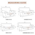 thumbnail image 2 of 100% Waterproof Oversized Loveseat Couch Cover, Dual Waterproof Sofa Cover, Stretch Jacquard Sofa Slipcover, Leakproof Furniture Protector for Kids, Pets, Dog and Cat,Grey, 2 of 12