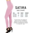 thumbnail image 2 of Satina Fleece Lined Leggings High Waist Compression Slimming Warm Opaque Tights (One Size, Pink ), 2 of 5