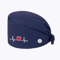 thumbnail image 2 of Adjustable Unisex Printing Cotton Scrub Hat, Beauty Salon Working Caps, 2 of 2
