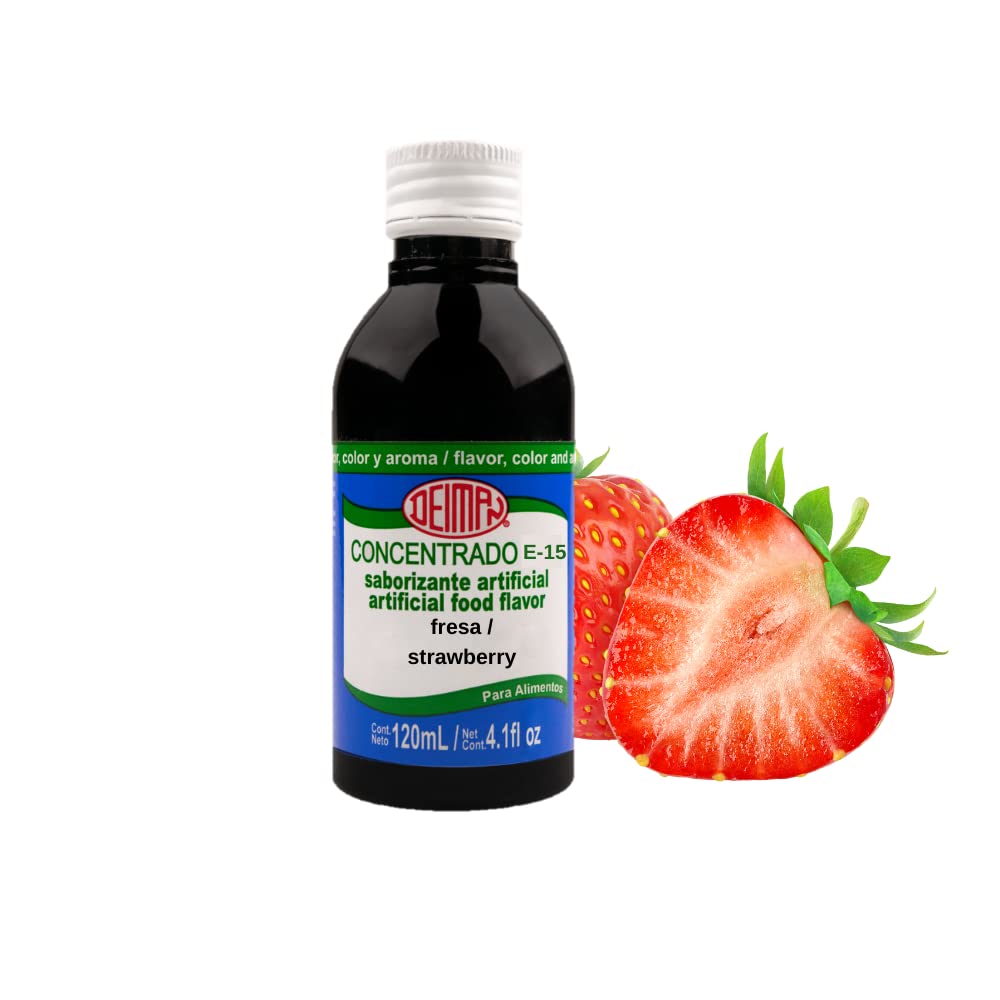 Deiman Artificial Food Flavoring Strawberry 4 Fl Oz