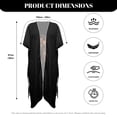 thumbnail image 6 of DISNIMO Women Horse Print Swimsuit Cover Ups Casual Loose Cardigan Bikini Coverups Kimono Summer Bathing Suit Cover up Lightweight Comfort Resort Wear, 6 of 6
