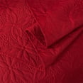 thumbnail image 6 of JML 3 Pieces King Quilt Set, Soft Lightweight Microfiber Bedspread,1 Quilt 2 Shams, Burgundy, 6 of 6