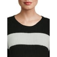 thumbnail image 3 of No Boundaries Juniors' Stripe Sweater, 3 of 6