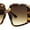 Tortoise Brown, variant on Womens Mod Oversize Geometric Thick Plastic Butterfly Sunglasses All Blue