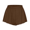 thumbnail image 5 of Lenpel Shorts for Women Baggy Casual Elastic High Waisted Comfy Wide Leg Mini Shorts Summer Flowy Shorts, 5 of 6
