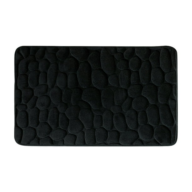 Xihbxyly Alfombrilla de Baño con Relieve, Absorción Rápida de Agua, Espuma Viscoelástica Suave, Antideslizante, Fácil de Lavar a Máquina, Secado Rápido, 50 X 80 Cm