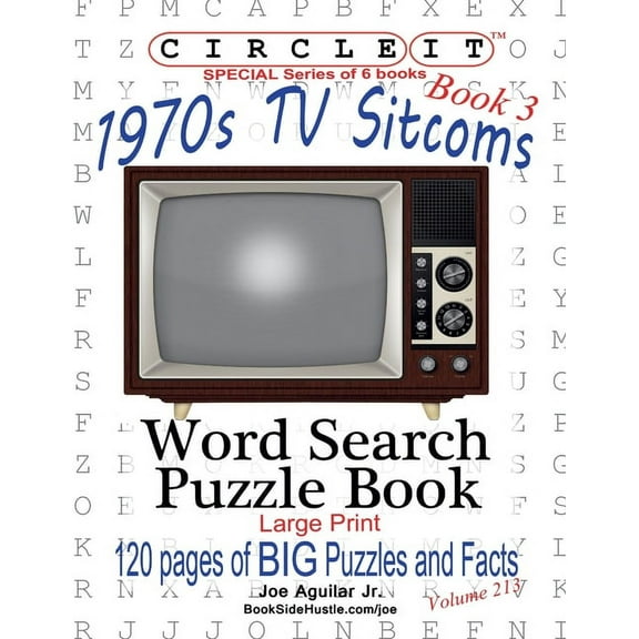 Circle It, 1970s Sitcoms Facts, Book 3, Word Search, Puzzle Book, (Paperback)