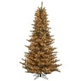 thumbnail image 1 of Vickerman 4.5' Antique Champagne Fir Artificial Christmas Tree, Clear Dura-lit Incandescent Lights, 1 of 2
