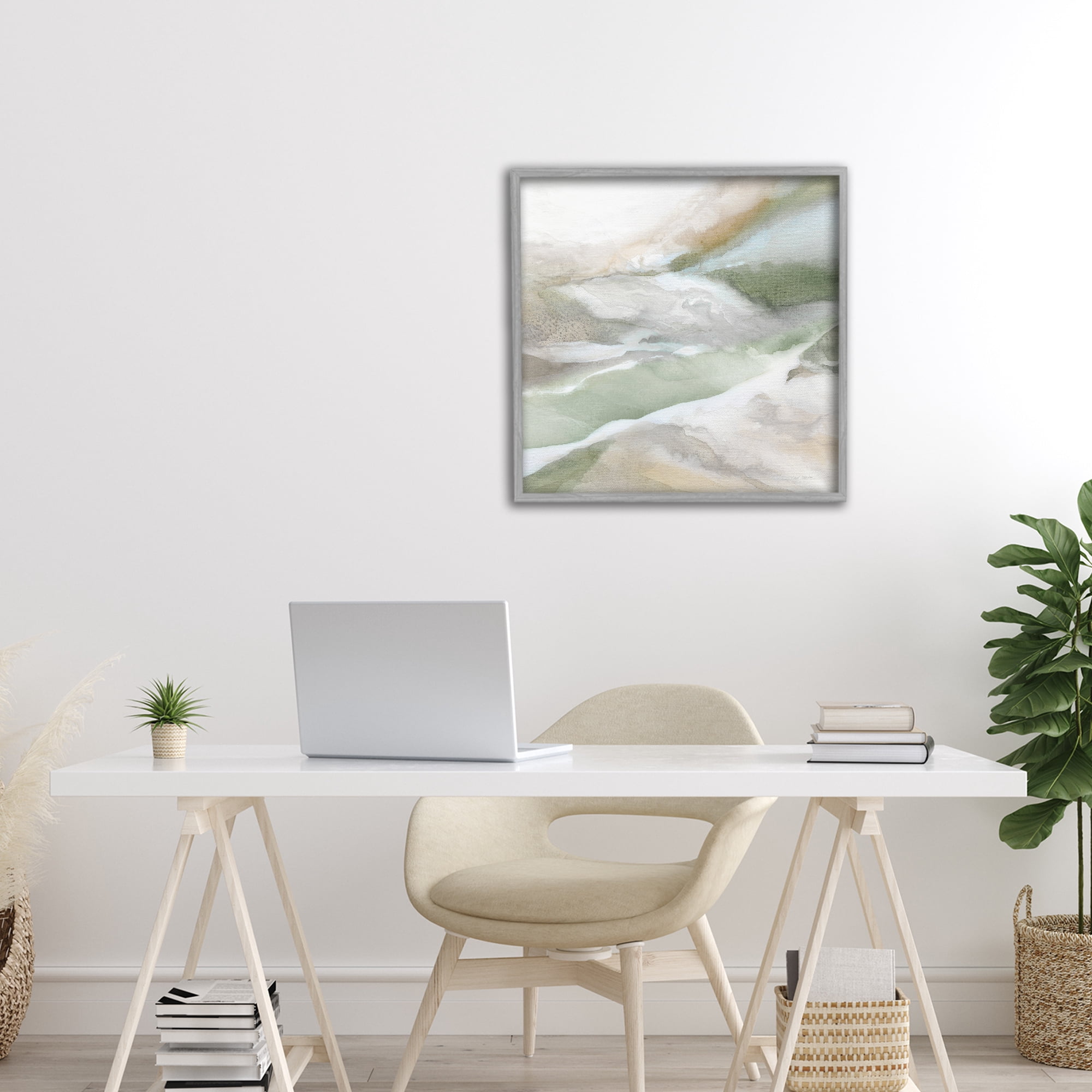 Stupell Industries Serene Misty Landscape Gray Framed Giclee Art, design by Carol Robinson