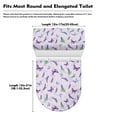 thumbnail image 7 of COEQINE Toilet Lid Cover and Toilet Tank Cover Fits Most Tanks & Lids, Elastic Bottom Easy Installation Breathable Toilet Cover 2 Piece Set, Butterfly Lavender Violet, 7 of 7