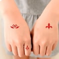 thumbnail image 3 of Tatuaje temporal Laklulu, pegatinas corporales impermeables, pegatinas de tatuaje temporal para el frente, pegatinas decorativas de estilo chino, 20 hojas, 3 of 6