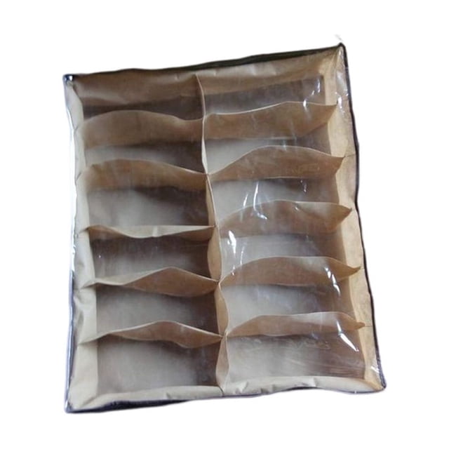 Billuyoard Caja de zapatos transparente de 12 rejillas, organizador a prueba de polvo, armario, contenedor de tela no tejida, bolsa de Cubiertas para muebles de jardín