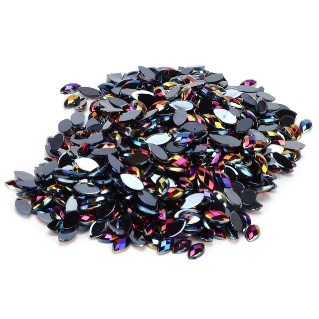 Horse Eye Crystals,1000pcs Crafts Rhinestones DIY Glass Crystals Rhinestones Craft Rhinestones Flatback Professional Grade