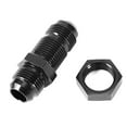 thumbnail image 1 of Conector de montaje de mamparo recto macho grande AN8 con tuerca, 1 of 7
