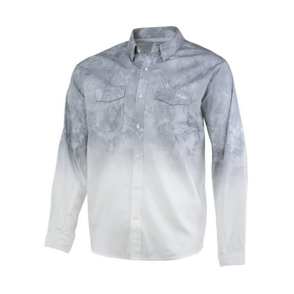 Huk Current Long Sleeve Shirt-Sub Zero