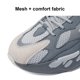 thumbnail image 3 of Zapatos de hombre Zapatillas de deporte casuales a juego de color Gris Calcetines bajos de tejido volador transpirable diario Zapatos de hombre, 3 of 8