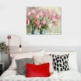 thumbnail image 5 of ARISTURING Pink Flower Paintings Canvas Wall Art Watercolor Plant Tulip Flowers Posters for Wall Decor Pink Flower Picture Wall Art Decor Modern Pink Wall Art Flowers Canvas Prints for Home Decor, 5 of 6