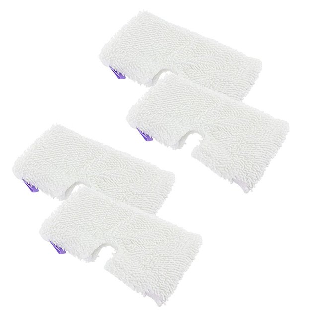 Billuyoard 1/4 Uds. Almohadillas para mopa de bolsillo de vapor, almohadillas de cubierta de mopa de microfibra, alfombrilla de repuesto para Shark S3501, Suministros de limpieza para el hogar No.02 Billuyoard JJ14648-02B