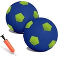 thumbnail image 1 of Juego de balones de fútbol blandos para niños con bomba de aire para niños pequeños (2 unidades), 1 of 5