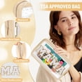 thumbnail image 3 of Bolsa de maquillaje Izuzta Chenille Letter Clear Mama Pouch Beige, 3 of 9