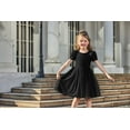 thumbnail image 3 of Arshiner Toddler Girls Tutu Dresses Party Formal Birthday Summer Puff Short Sleeve Tulle Dress, 3 of 6