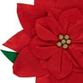 thumbnail image 4 of Northlight Red Poinsettia Tie-On Christmas Tree Topper Unlit - 14", 4 of 7