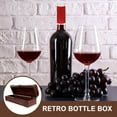 thumbnail image 3 of FRCOLOR Wood Wine Bottle Box Red Wine Wooden Box Red Wine Wooden Box for Gifts, 3 of 8