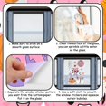 thumbnail image 6 of Kreatwow Halloween Groovy Party Decoration 6Pcs Halloween Groovy Window Clings Halloween Window Decorations Happy Halloween Double-Printed Hippie Ghost Boho Rainbow Pumpkin Decal for Home Party, 6 of 6