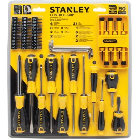 Stanley STHT66585 50pc Control Grip Screwdriver (Best Professional Screwdriver Set)