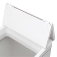 thumbnail image 3 of Poubelle de bureau à capteur, chargement USB, couvercle pliable, 9 L, intelligente, à induction, pour chambre, salle de bain, bureau, blanc, 3 of 4