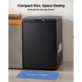 thumbnail image 2 of VEVOR Chest Freezer, 3.3 Cu.ft Compact Deep Freezer, Free Standing Top Open Door Chest Freezers with 2 Removable Baskets & Adjustable Thermostat - Energy Saving, Low Noise & Garage Ready, Black, 2 of 9