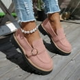 thumbnail image 2 of Juosiy Platform Loafers for Women Comfortable Suede Slip On Work Dressy Shoes Casual Walking Sneakers, 2 of 8
