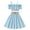 Blue, variant on Ymyiu Girls Outfit Girls Sparkly Sequin Skirt Sets Sleeveless Tank Top Crop Dance Blouse with High Waisted Mini Skirts Size 9-10 Years(Black, 9-10 Years)