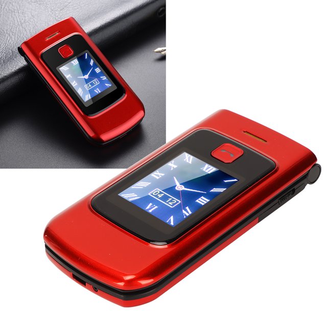 Flip 2G Teléfono para Personas Mayores Teléfono Celular para Personas Mayores con Botón Grande con Pantalla Grande Espera Larga Teléfono Celular con Doble SIM para Personas ANGGREK Otros