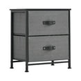 thumbnail image 2 of Nightstand with Drawers, Storage Organizer with Fabric Drawer, End Table, Bedside Table for Bedroom Living Room, 2 of 8