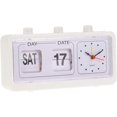 thumbnail image 1 of Despertadores LED digitales, reloj de mesa retro, reloj automático con calendario sin tictac, 1 of 2