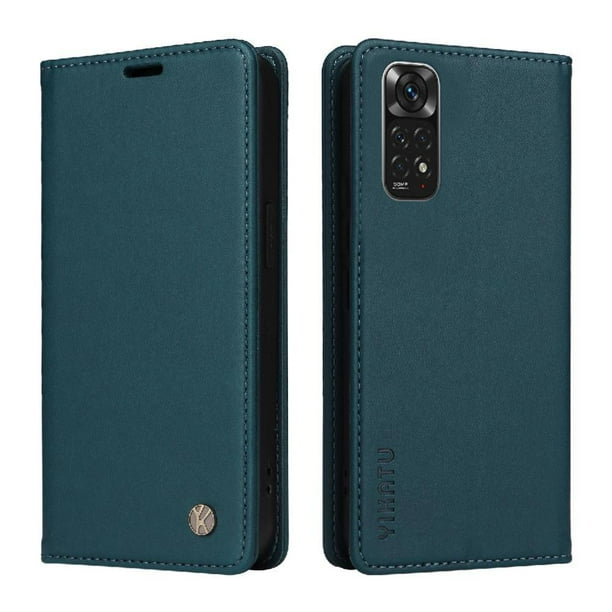 Funda para Xiaomi Redmi Note 11 4G Estuche de Cuero PU Tipo Cartera con Ranuras para Tarjetas y Cierre Magnético