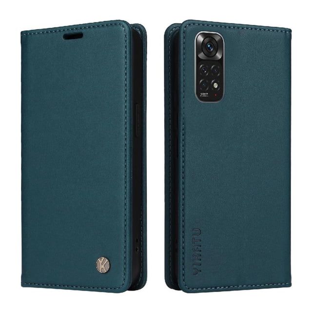 Funda para Xiaomi Redmi Note 11 4G Estuche de Cuero PU Tipo Cartera con Ranuras para Tarjetas y Cierre Magnético